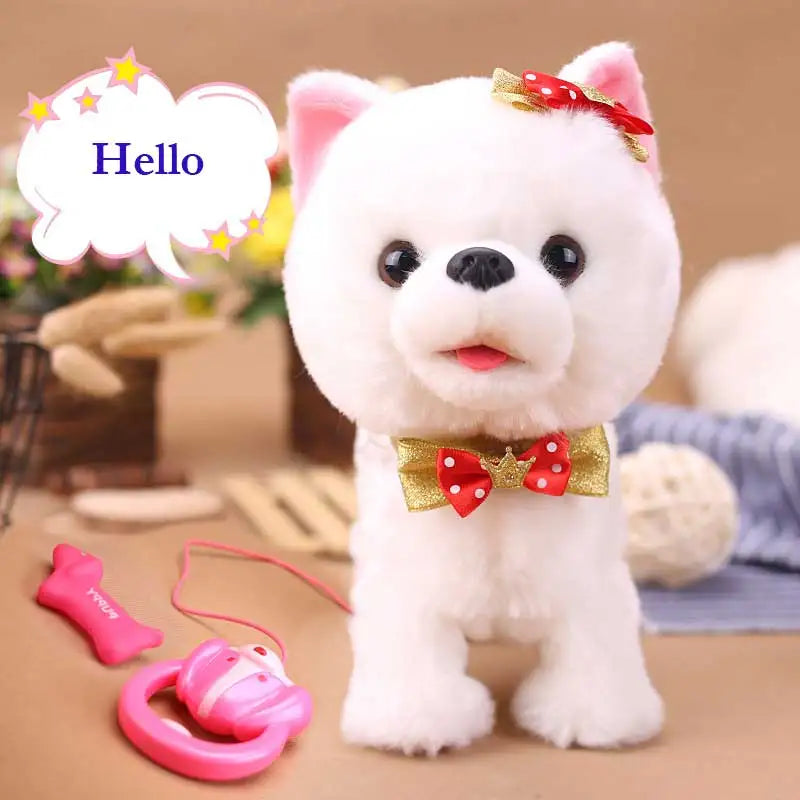 Robotic Puppy Interactive Plush Animal Talk Walk Bark Sing Songs