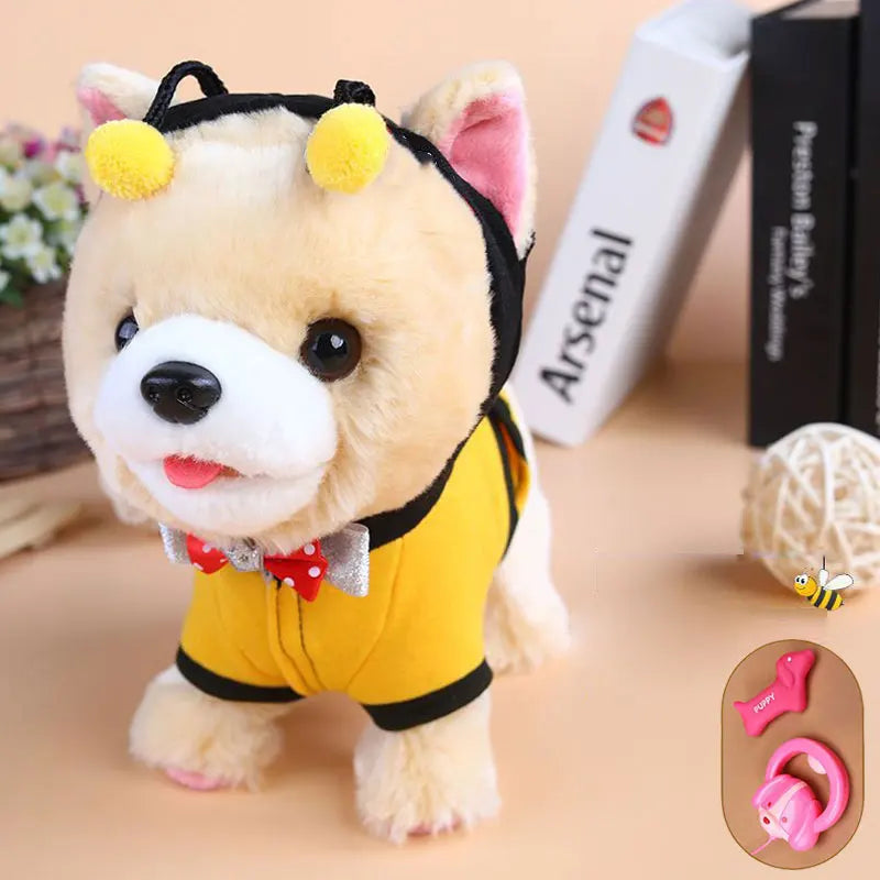 Robotic Puppy Interactive Plush Animal Talk Walk Bark Sing Songs